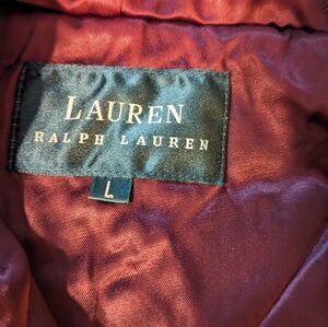 LAUREN Ralph Lauren Women's large Brown Faux Fur Hooded Vest